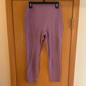 Lululemon Women’s Align High Rise Cropped Pants Leggings 25’’ Lilac Purple 10